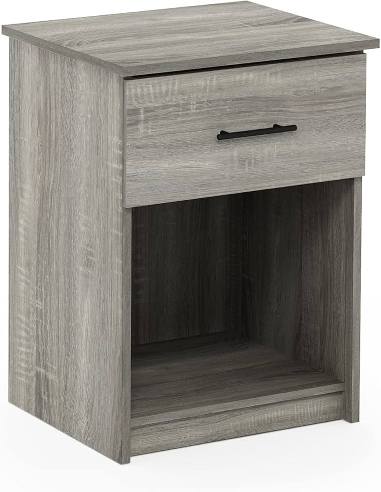 Furinno Tidur Nightstand, French Oak Grey | Amazon (US)
