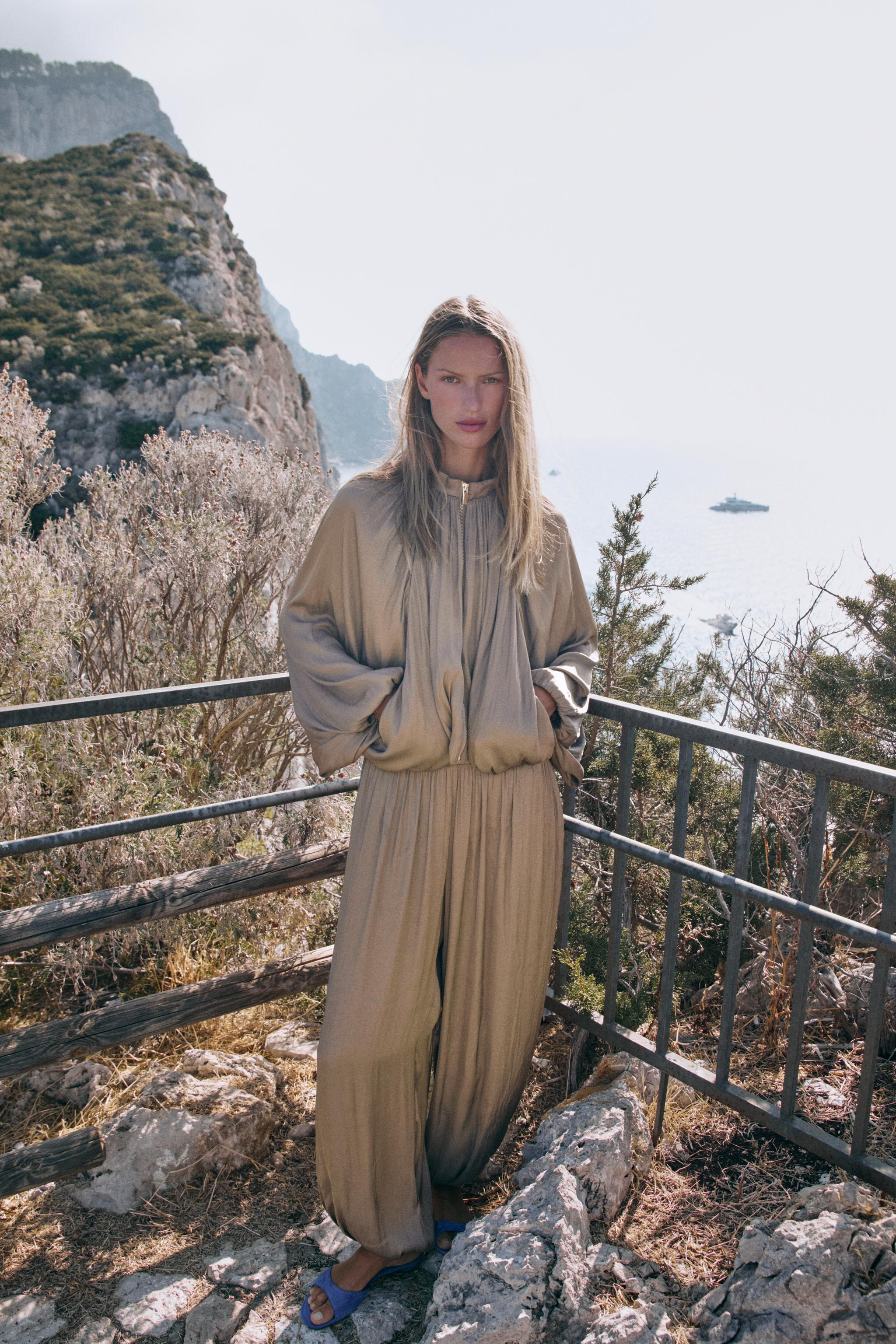 SATIN EFFECT PANTS | Zara US