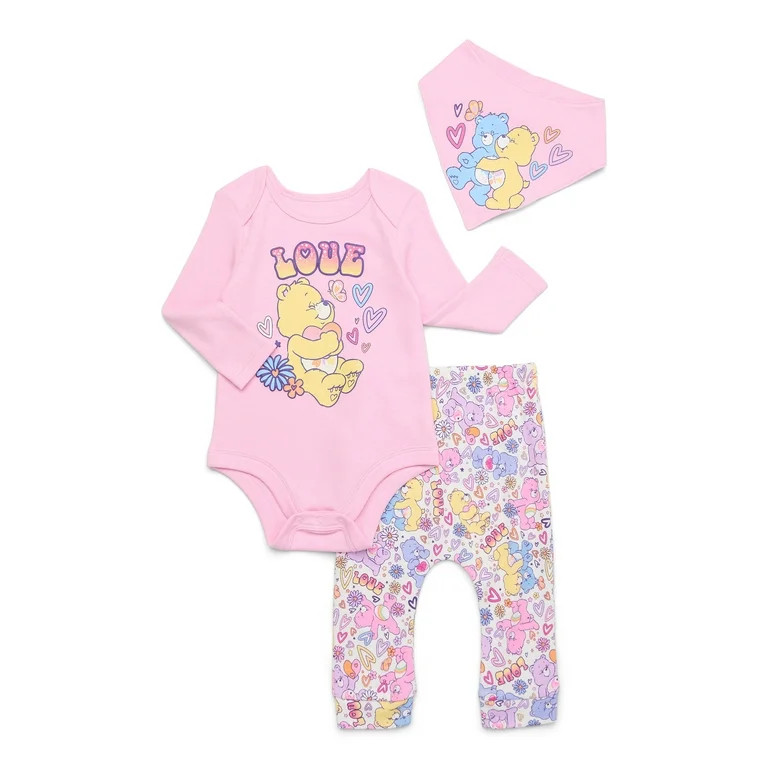 Character Infant Baby Valentine's Day Take Me Home, Bib, Long-Sleeve Bodysuit, and Pants Outfit S... | Walmart (US)