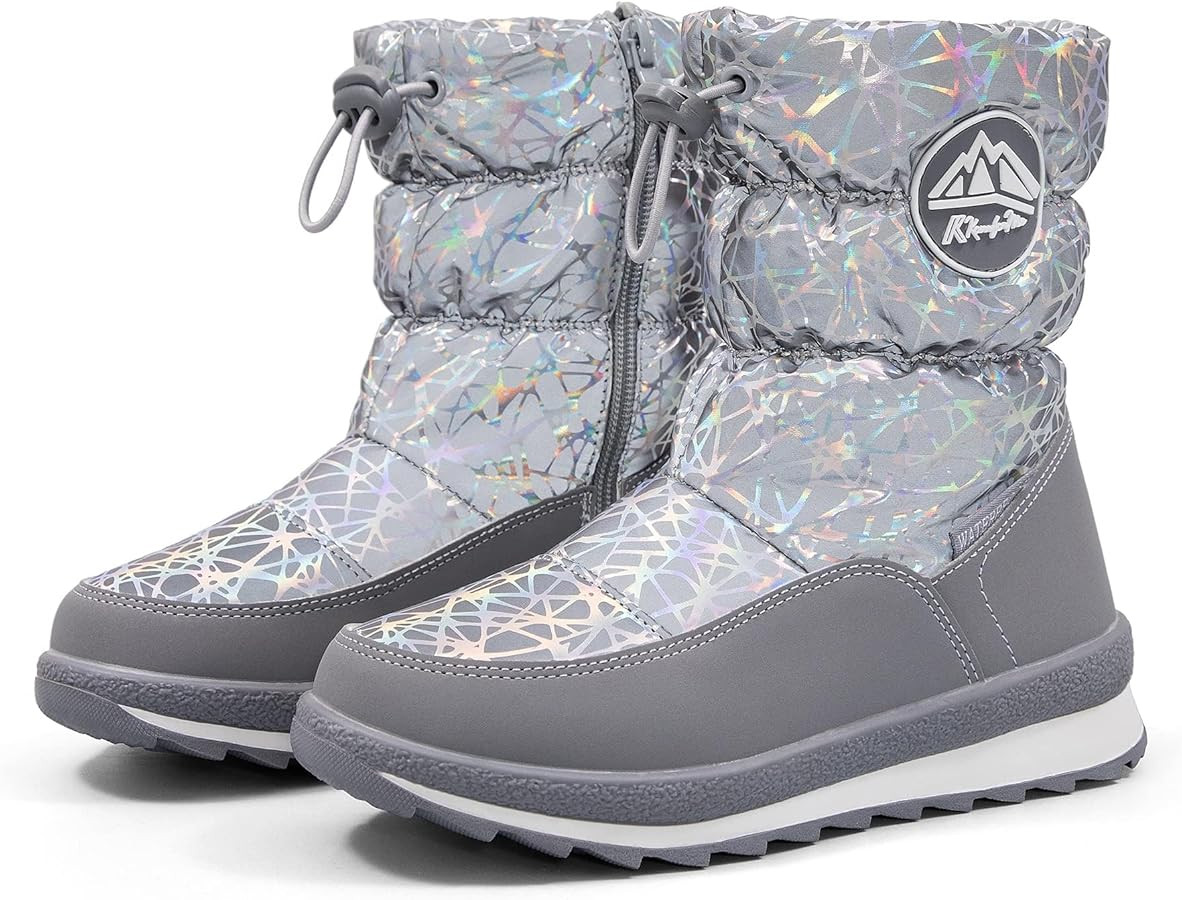 K KomForme Kids Snow Boots for Boys Girls Toddler Winter Outdoor Boots Waterproof with Fur Lined ... | Amazon (US)