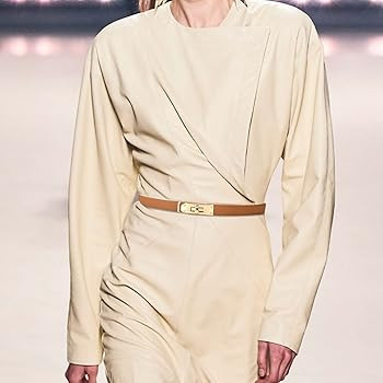 LumiSyne Women Skinny Leather Belt Classic Solid Color Alloy Turn Lock Ladies Adjustable Leather ... | Amazon (UK)