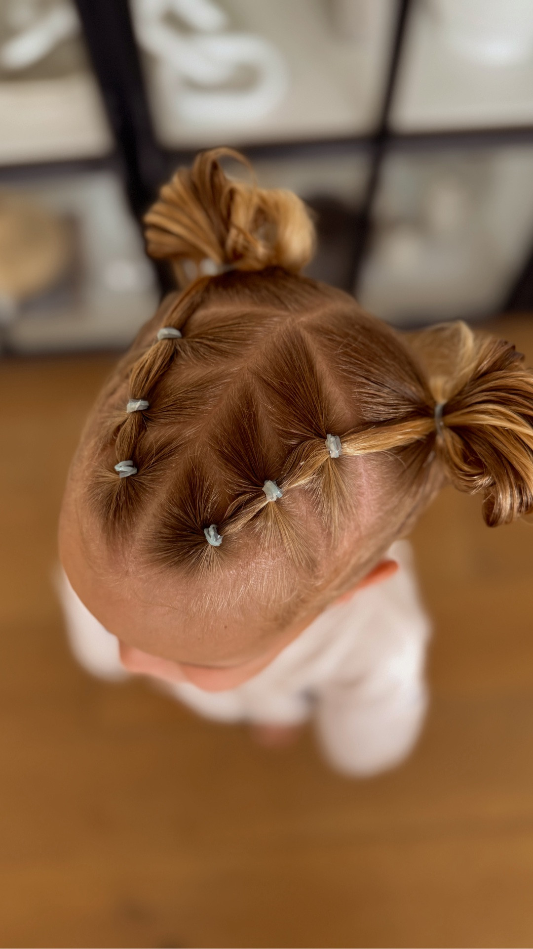The “we’re growing out the bangs hairstyle”