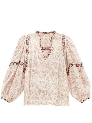 Violette floral-print cotton-voile blouse | Matches (US)