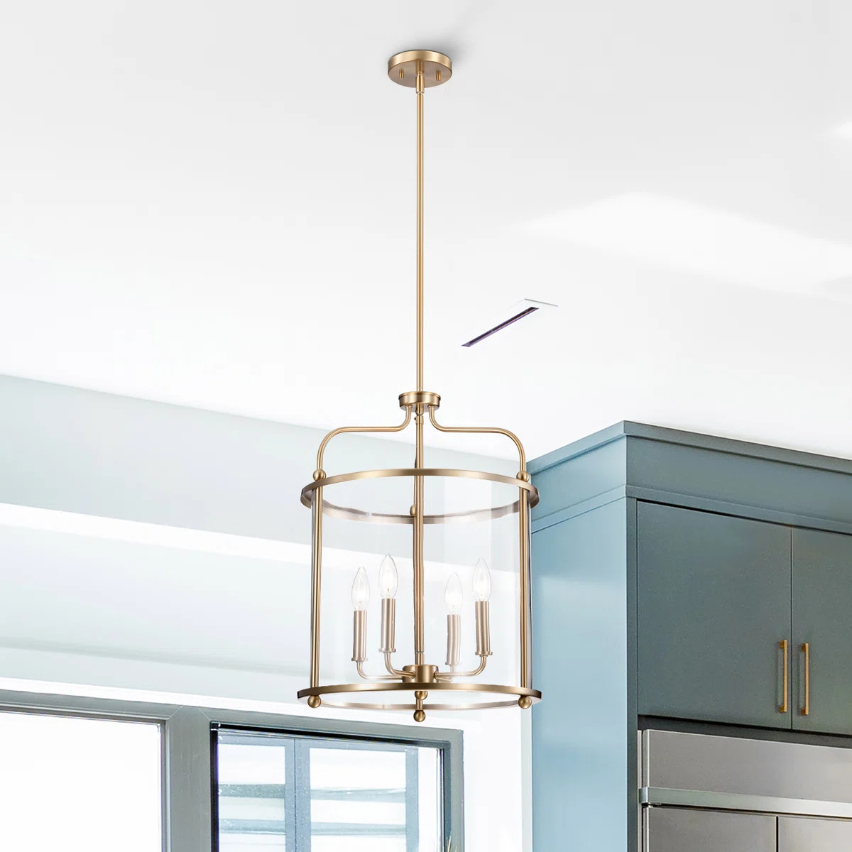 Wolfforth 4 - Light Dimmable Lantern Cylinder Chandelier | Wayfair North America