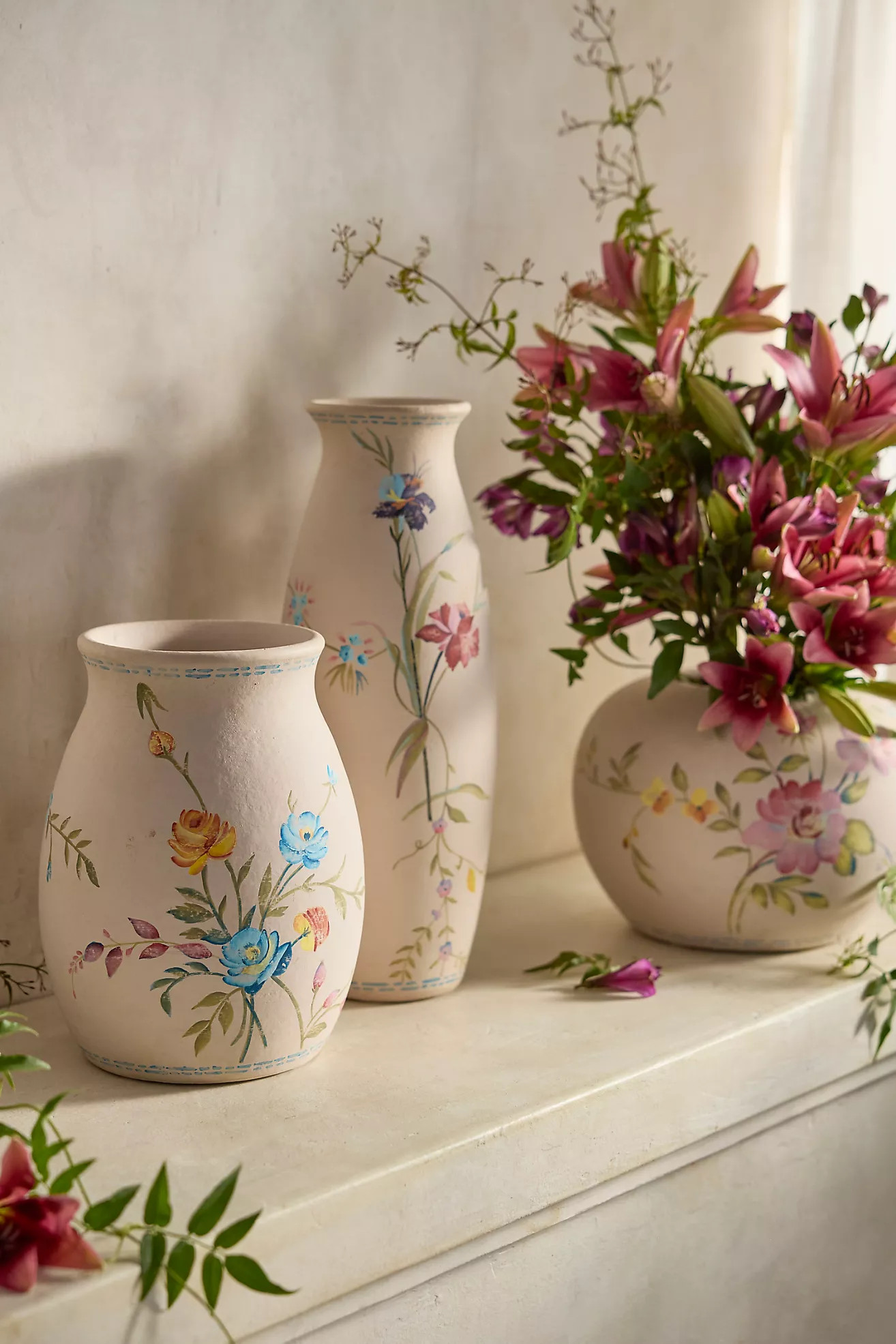 Fleur Terracotta Vase | Anthropologie (US)