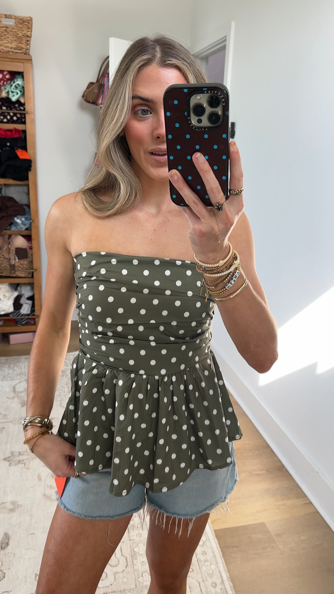 Amazon size small Tankaneo Womens Strapless Polka Dot Tube Tops Cute Backless Peplumn Ruffle Hem Bandeau Top Slim Fit Y2k Tank Tops

#LTKootd #LTKSaleAlert #LTKSeasonal