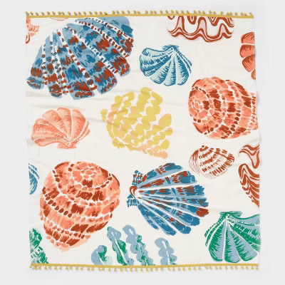 Sea Shells Oversized Jumbo Beach Towel - Threshold™ | Target