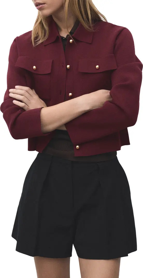 MANGO Knit Jacket | Nordstrom | Nordstrom