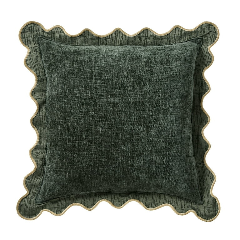 My Texas House 18" x 18" Green Nutcracker Chenille Holiday Decorative Pillow | Walmart (US)