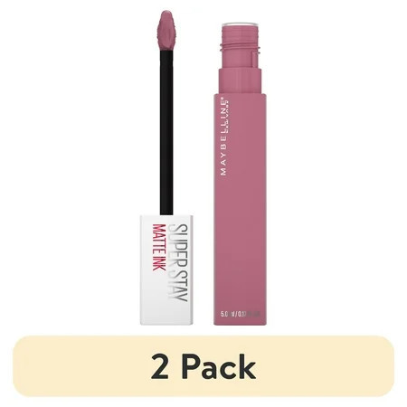 (2 pack) Maybelline SuperStay Matte Ink Liquid Lipstick Lip Makeup Revolutionary 0.17 fl. oz. | Walmart (US)