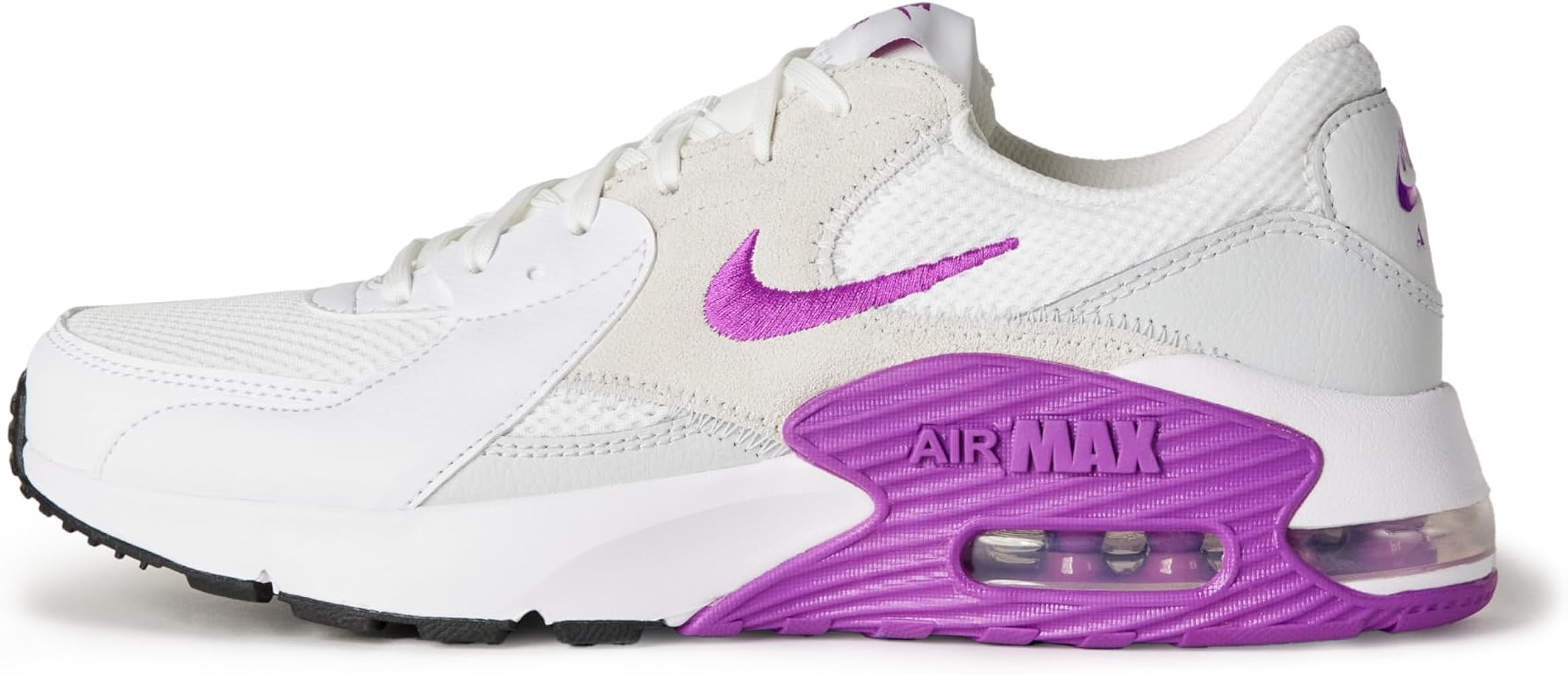 Amazon.com | Nike Women's Air Max Excee Shoes, White/Vivid Purple-Photon Dust-Black, 8.5 | Fashio... | Amazon (US)
