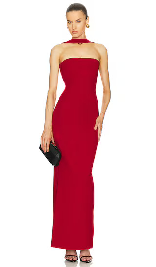 The Stephanie Dress in Deep Red Fall Wedding Guest Dress Fall Wedding Guest Dresses Fall 2024 | Revolve Clothing (Global)