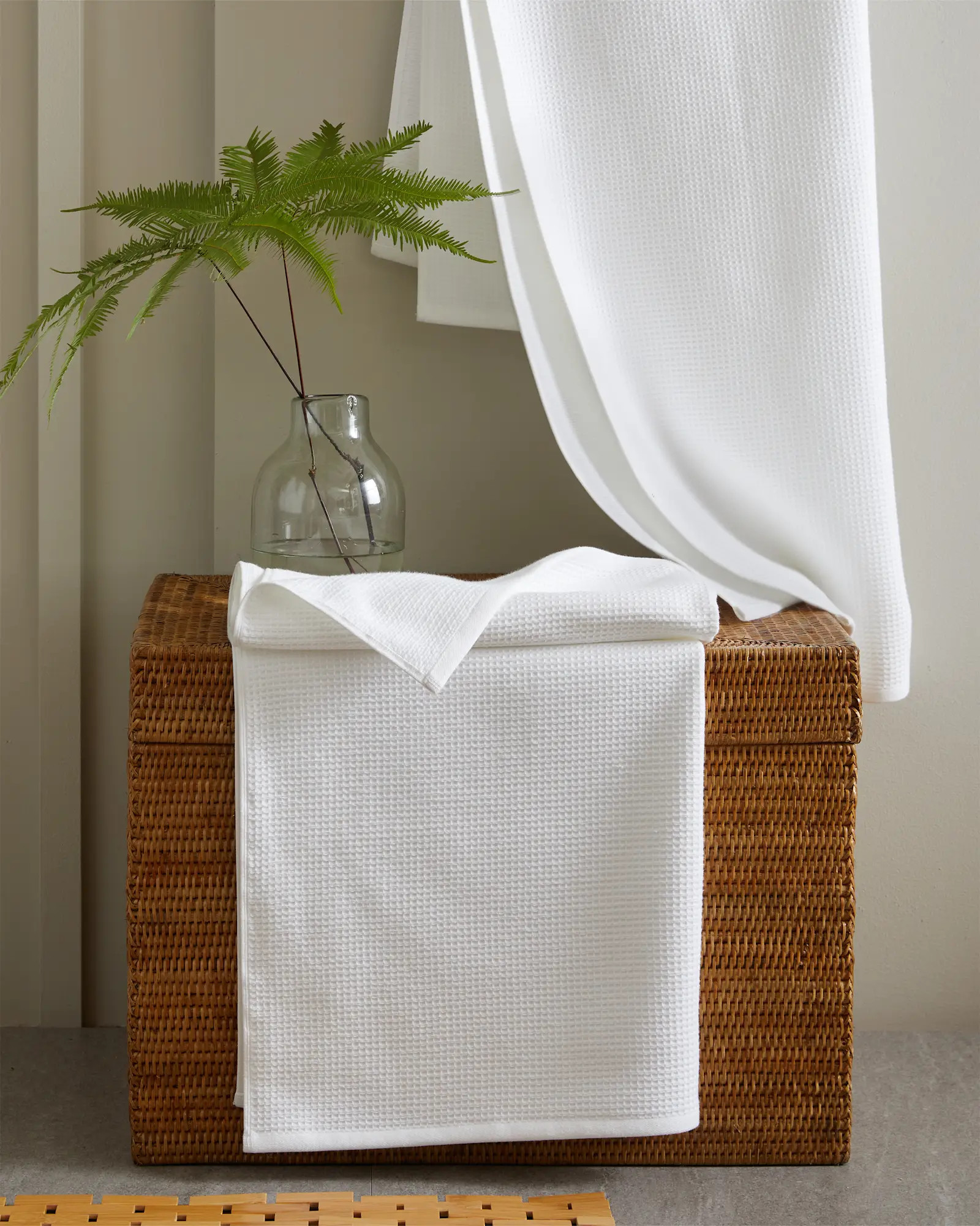 Turkish Waffle Terry Bath Towel Bundle in White | Quince