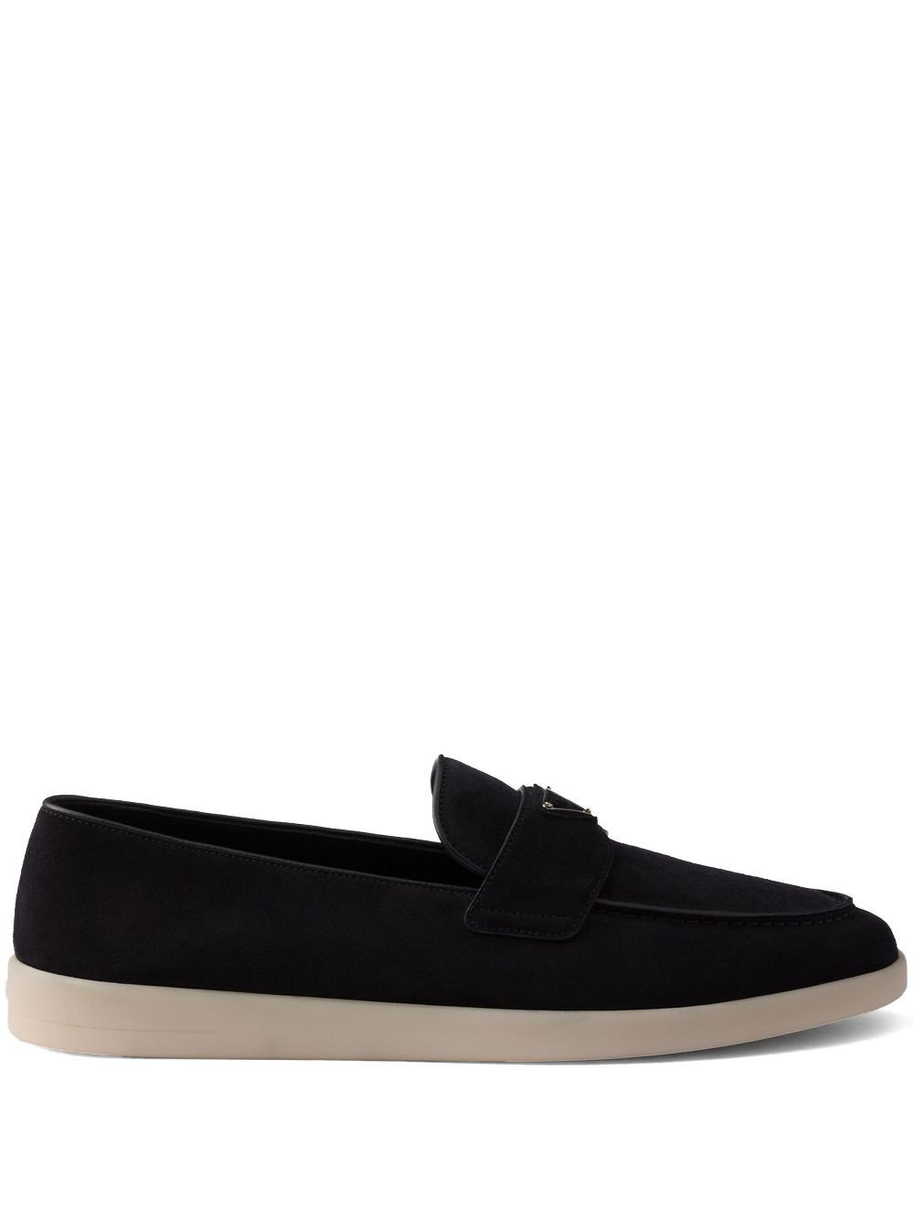 Prada suede loafers - Black | Farfetch Global