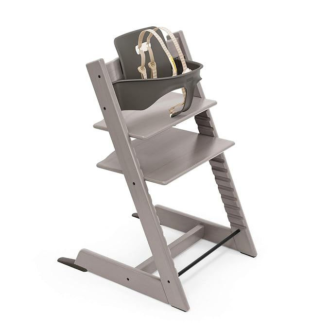 Tripp Trapp High Chair from Stokke, Oak Greywash - Adjustable, Convertible Chair for Toddlers, Ch... | Amazon (US)