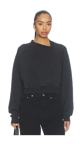 Walsh Sweatshirt in Washed Black | Revolve Clothing (Global)
