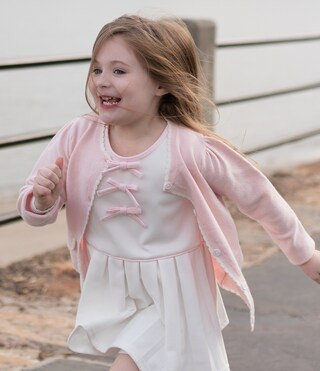 x The Broke Brooke Little Girls 2T-6X Mignonne Bow Detail Pleated Tennis Dress | Dillard's