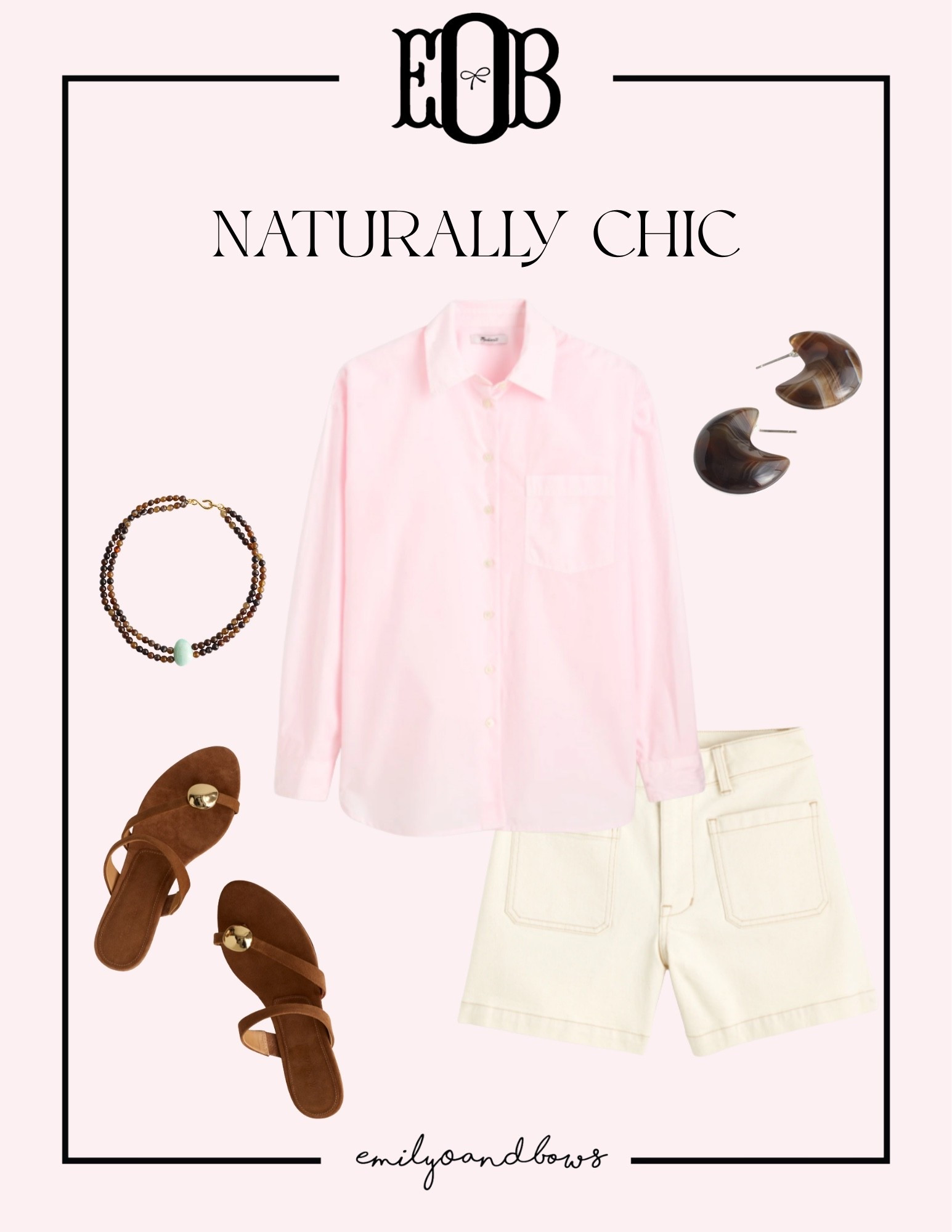 Naturally chic! Easy and chic spring everyday outfit 