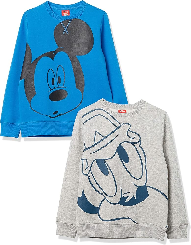 Spotted Zebra Disney Star Wars Marvel Boys and Toddlers' Fleece Crew Sweatshirts, Pack of 2 | Amazon (US)