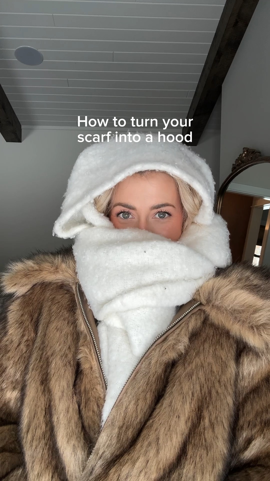Turn your scarf into a hood ! 

#LTKSeasonal #LTKHoliday