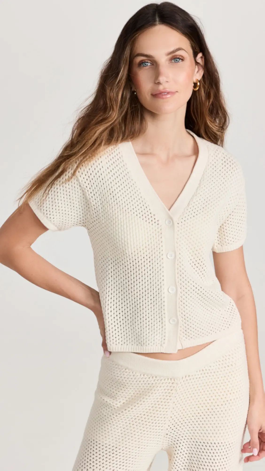 Crochet Sweater Button Top | Shopbop