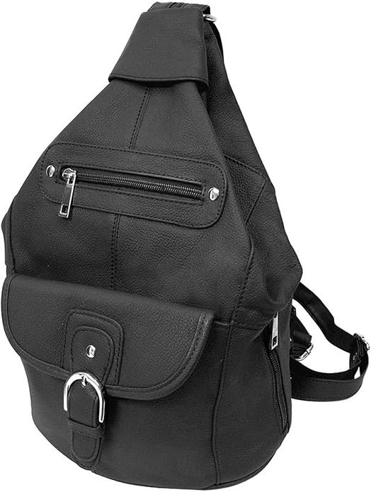 Amazon.com: Silver Fever SILVERFEVER Women's Medium Backpacks Genuine Leather Backpack Purse Slin... | Amazon (US)
