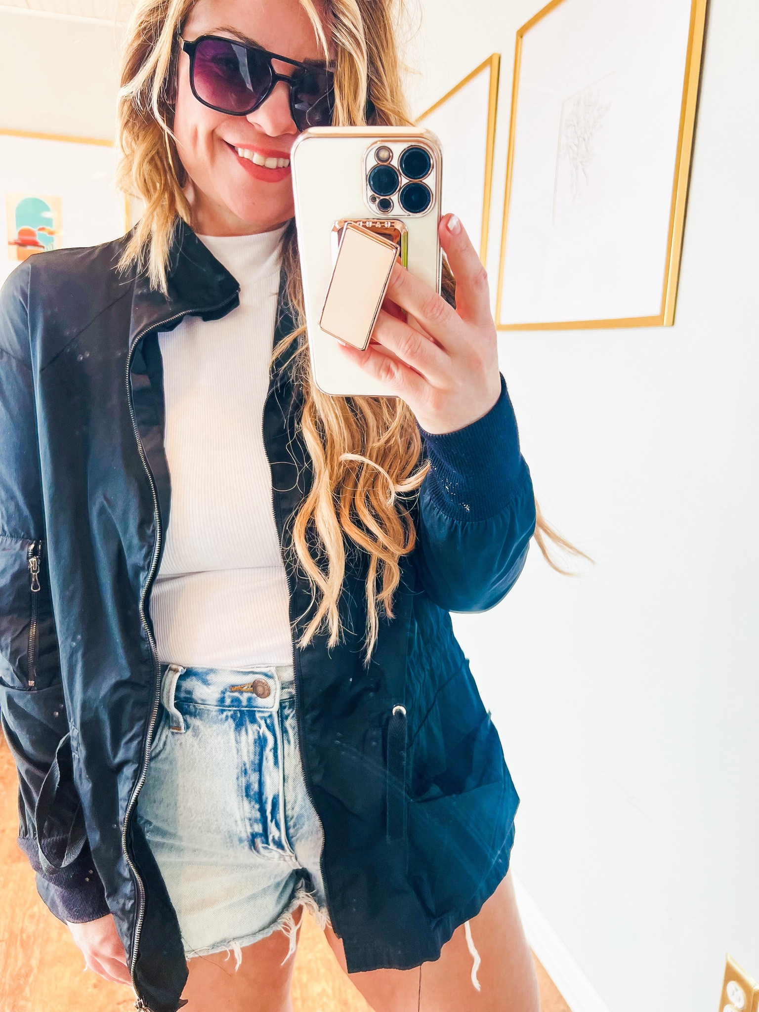 Spring outfit ideas 
Spring jackets 
Mock necks are so stylish
Black jackets
Best Jean shorts 
Size up on Jean shorts for more length. 
Cute outfits 
Summer outfits 
Stylish outfit ideas
Pinterest aesthetic 

#LTKFind #LTKstyletip #LTKSeasonal