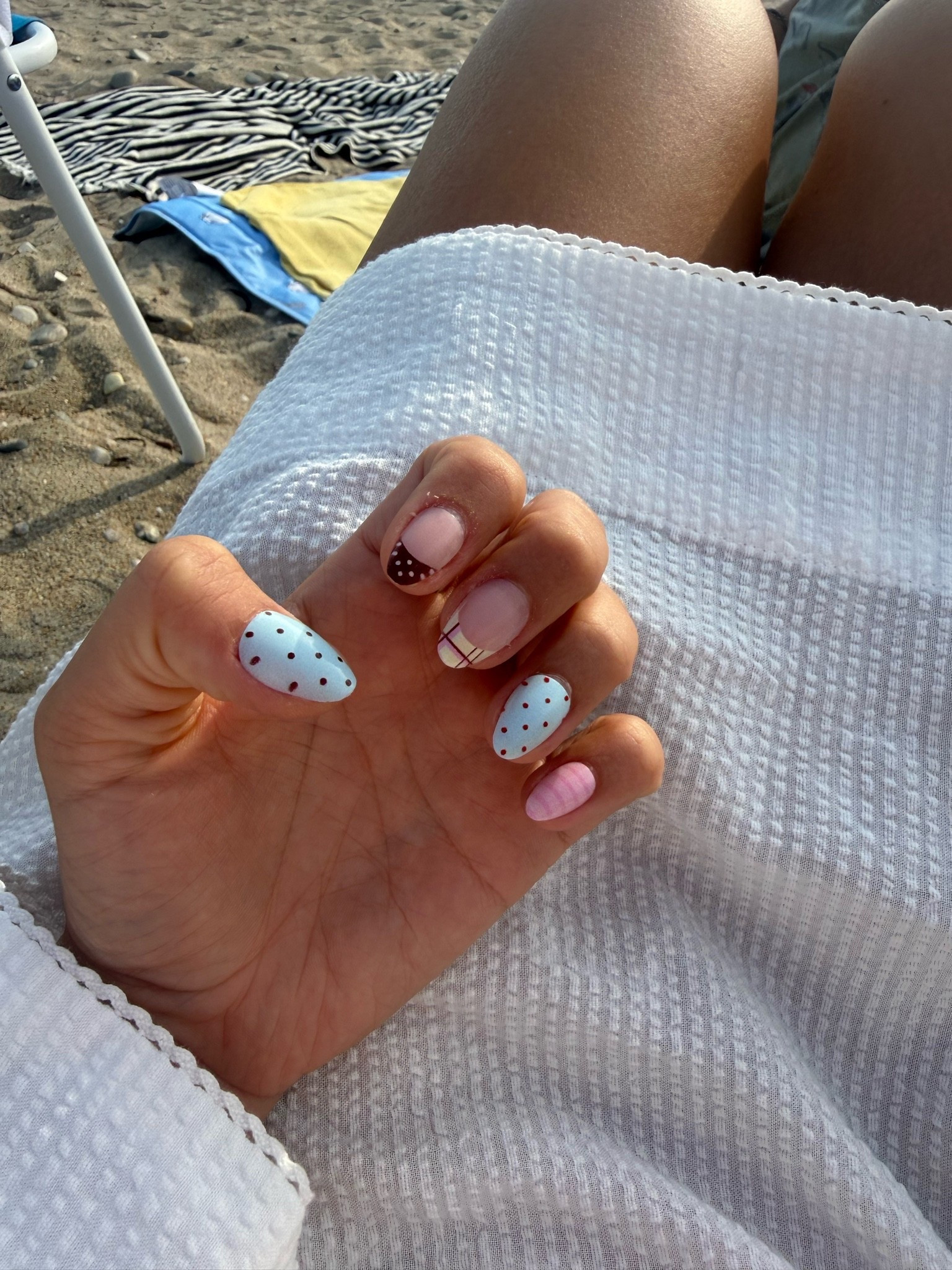 The cutest summer mani without the salon price 💕🩵 These press-ons are so good — obsessed with the pastel colors + little polka dots!

#LTKbeauty #LTKfinds #PressOnNails #PressOnNailLovers #SummerNails #NailInspo #NailInspiration #BlueNails #PinkNails #PolkaDotNails #SummerManicure #EasyNails #AffordableBeauty #BeachNails #SummerAesthetic

#LTKdayinmylife #LTKSeasonal #LTKBeauty
