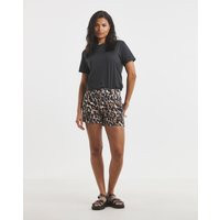Simply Be Leopard Print Denim Short | Simply Be (UK)