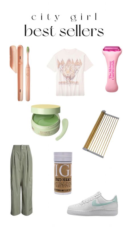 City Girl best sellers from the week!! // city girl glow // toothbrush // graphic tee // hair product // drying rack, nike sneakers size 8 

#LTKbeauty #LTKunder100 #LTKshoecrush
