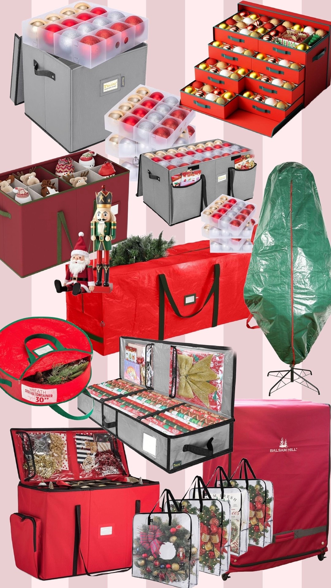Christmas storage, ornament storage, Christmas tree storage 

#LTKHoliday #LTKHome #LTKOver40