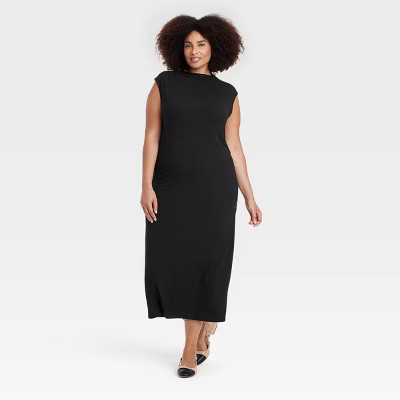 Women's Ruched Knit Midi Dress - A New Day™ | Target