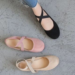 STEPUP - Plain Cross Flats | YesStyle | YesStyle Global