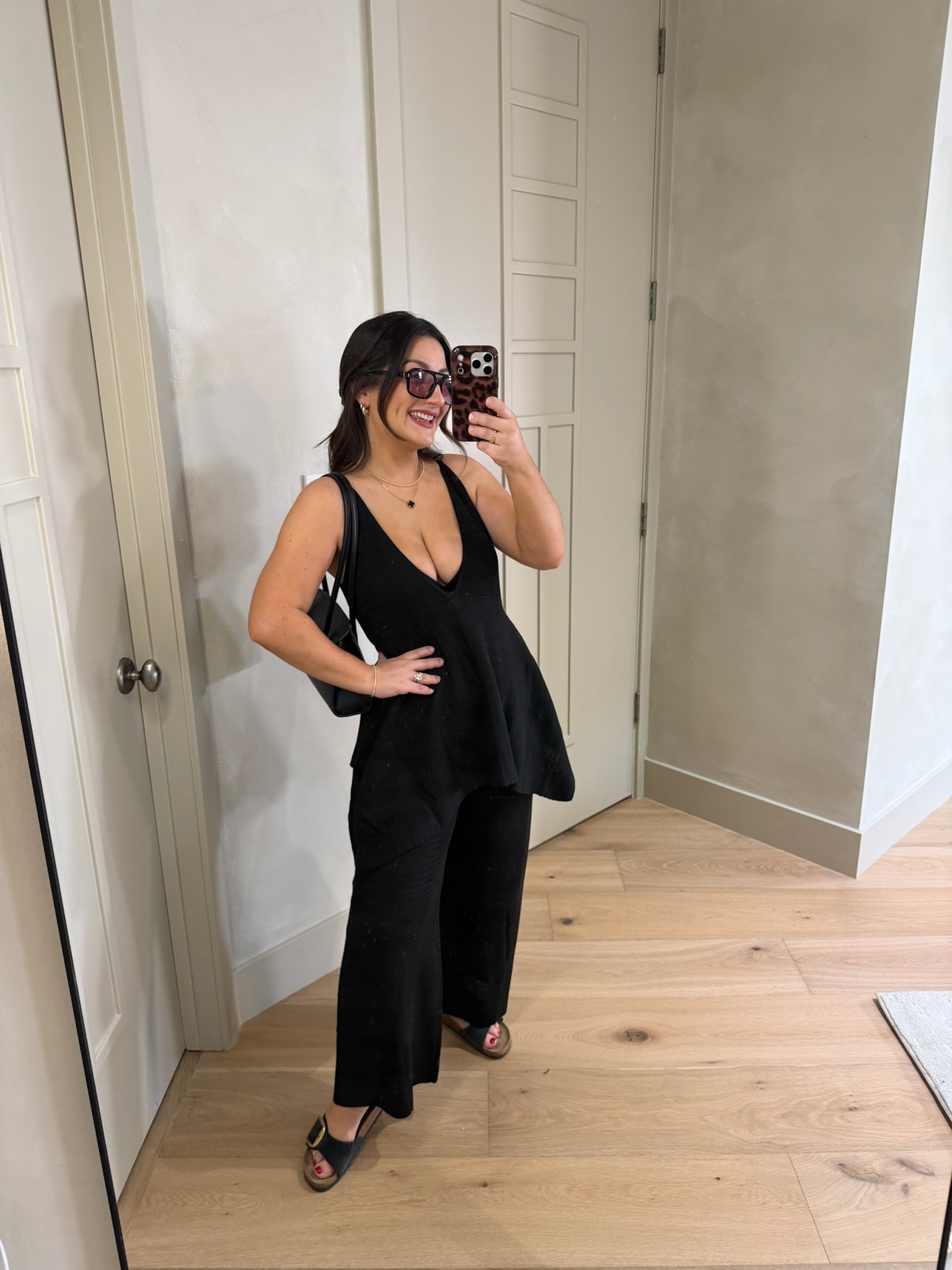 Love this lightweight knit set! Perfect for beach - dinner - resort!

Flowy tank with high waisted pants

Size small (5'0" 140lbs) 
Petite friendly

#LTKTravel #LTKSeasonal #LTKPetite