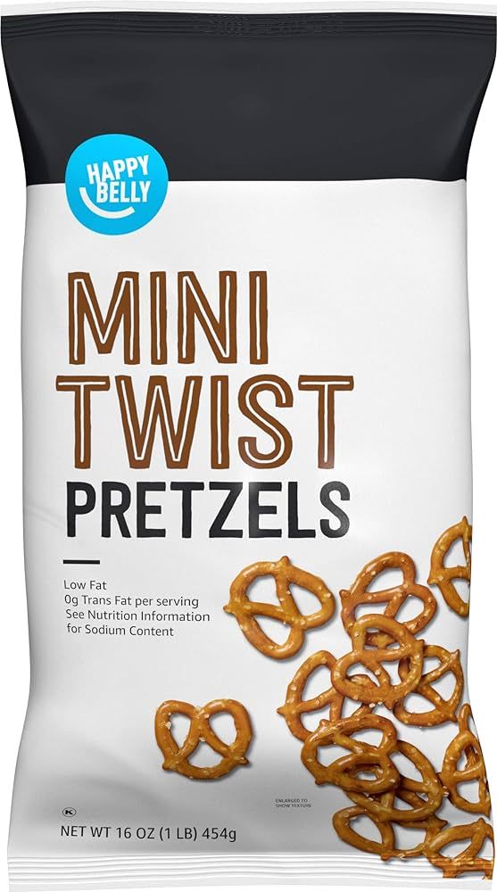 Amazon Brand - Happy Belly Mini Twist Pretzels, 1 Pound (Pack of 1) | Amazon (US)