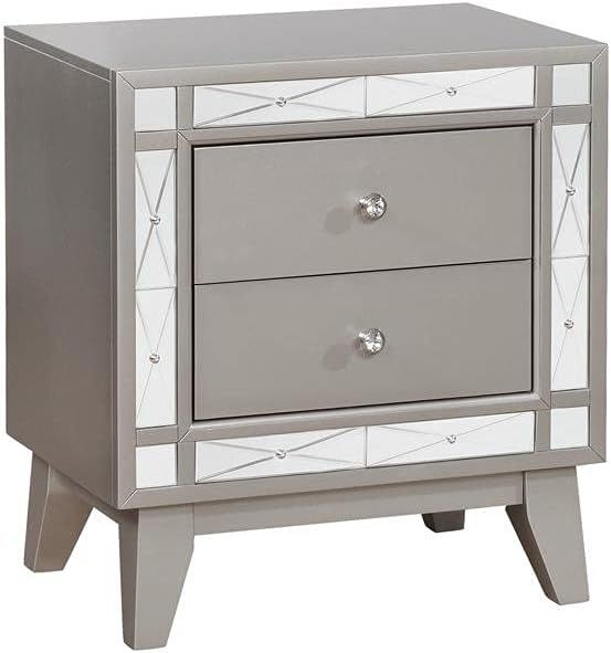 COASTER CO-204922 Nightstand, Metallic Mercury | Amazon (US)