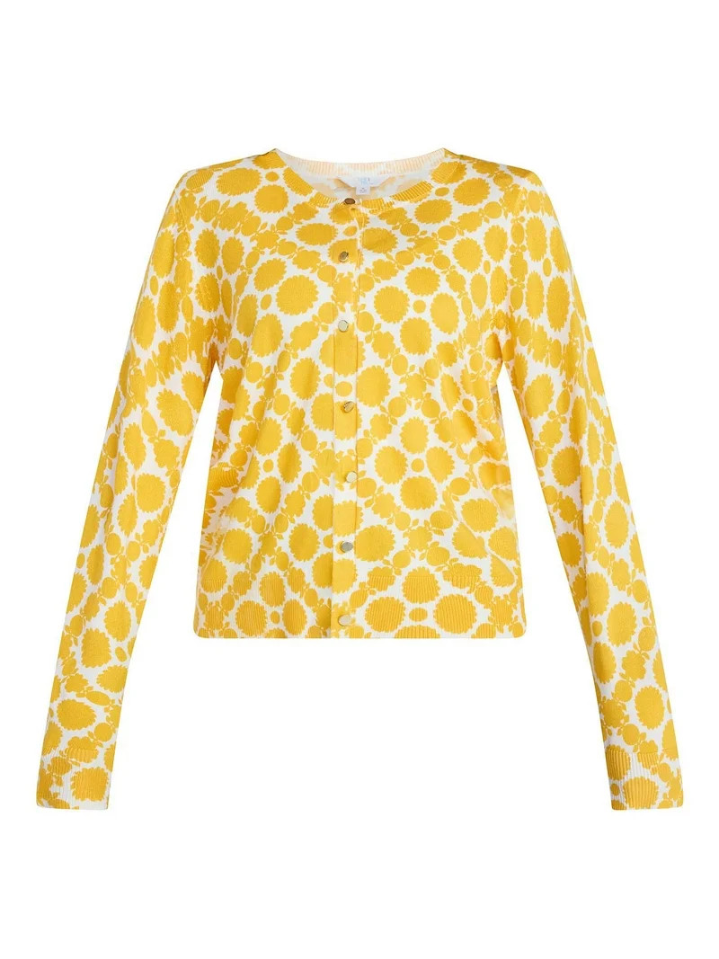 Time and Tru Women's Fine Gauge Cardigan Sweater with Long Sleeves, Lightweight, Sizes XS-XXXL | Walmart (US)