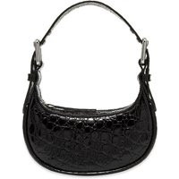 By Far Women's Mini Soho Circular Croco in Black | END. Clothing | End Clothing (US & RoW)