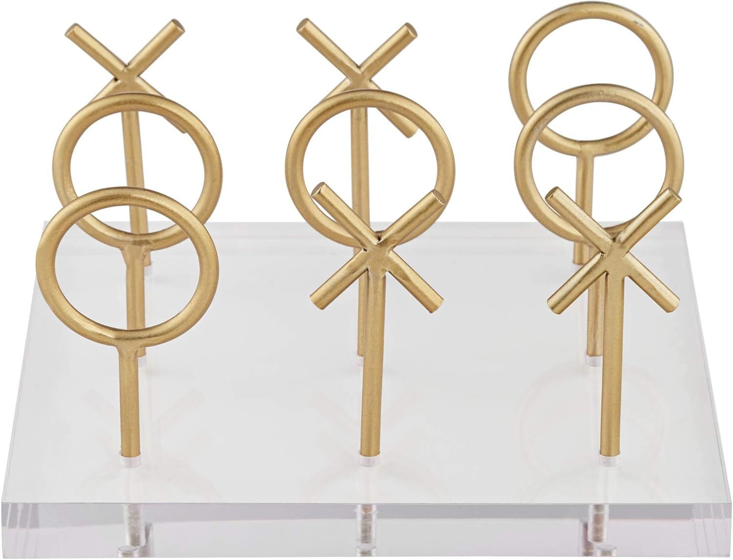 Studio 55D Gold 8 1/2" Wide Tic-Tac-Toe Decorative Sculpture | Amazon (US)