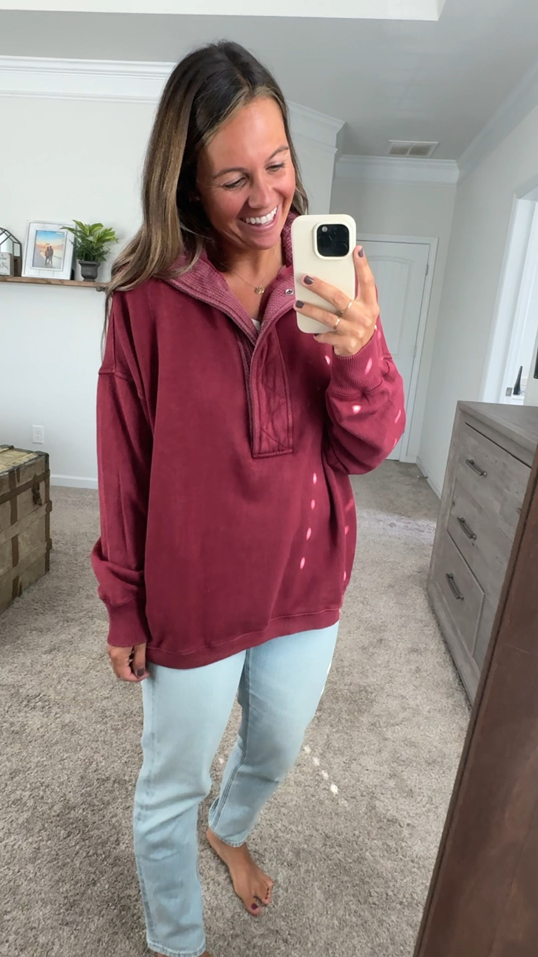 Aerie pullover and American Eagle Jeans

Pullover- size SMALL
Jeans- size 6 short

#LTKFindsUnder100 #LTKStyleTip #LTKGiftGuide