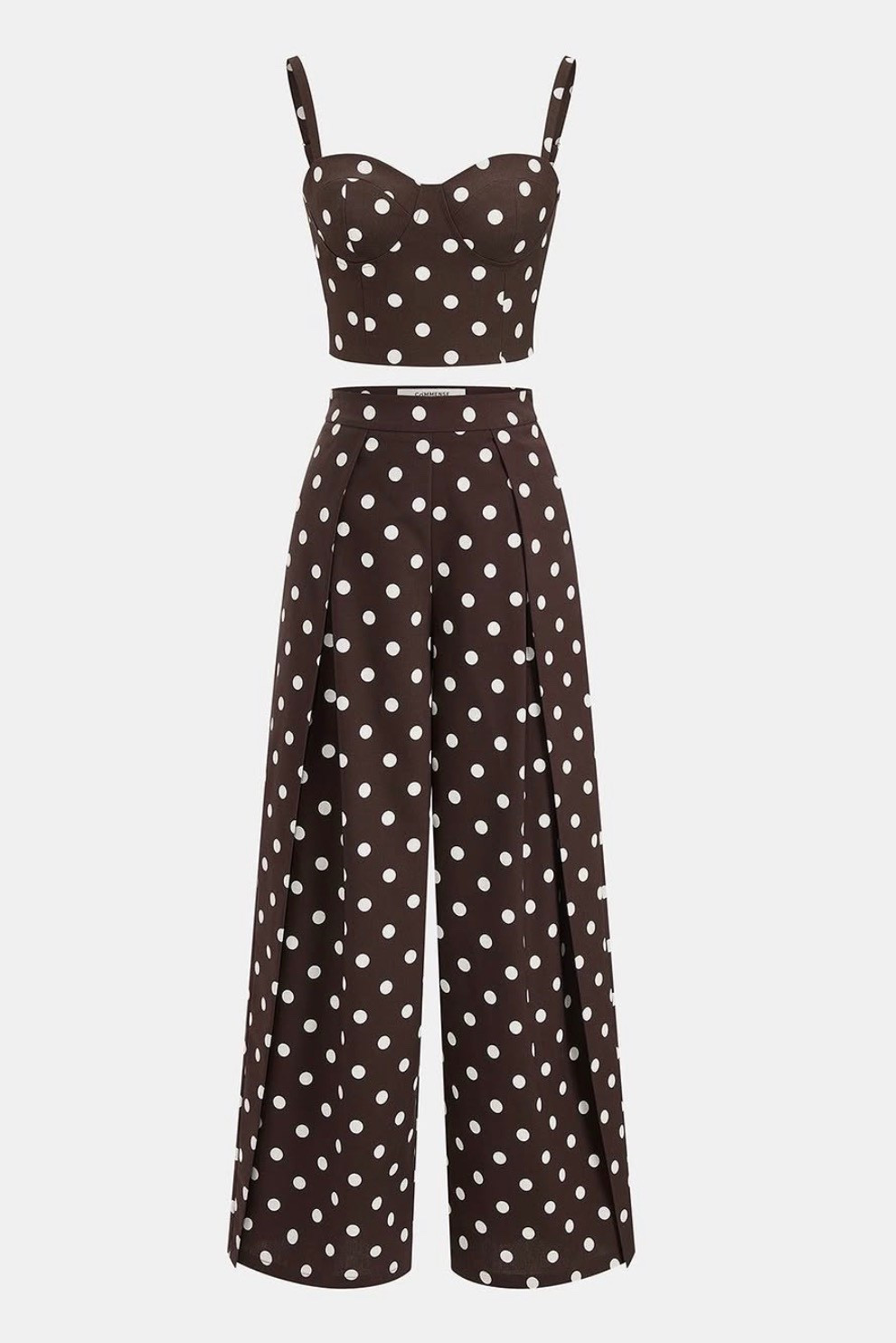 Brown polkadot matching set ￼

#LTKMothersDay #LTKTall #LTKPetite