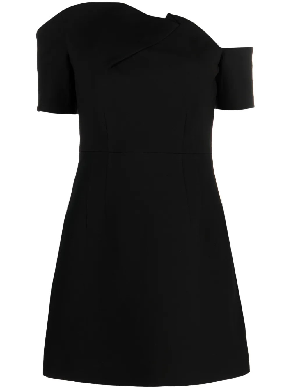 Roland Mouret Asymmetric A-line Minidress - Farfetch | Farfetch Global