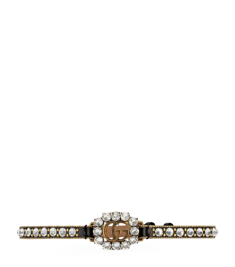 Gucci Leather Double G Choker | Harrods