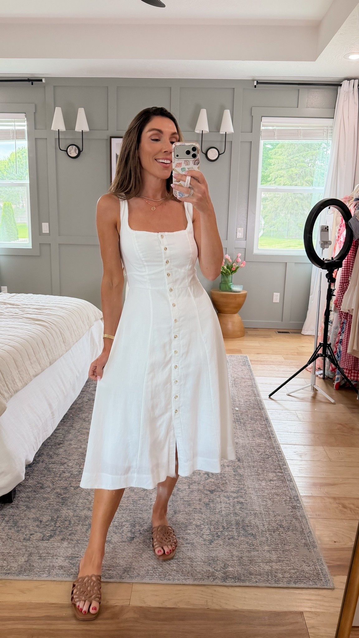Never goes out of style. Stunning white dress that will forever be a classic, chic, summer look. 

#summerdress #whitedress #summerstyle

#LTKWorkwear #LTKSeasonal #LTKootd