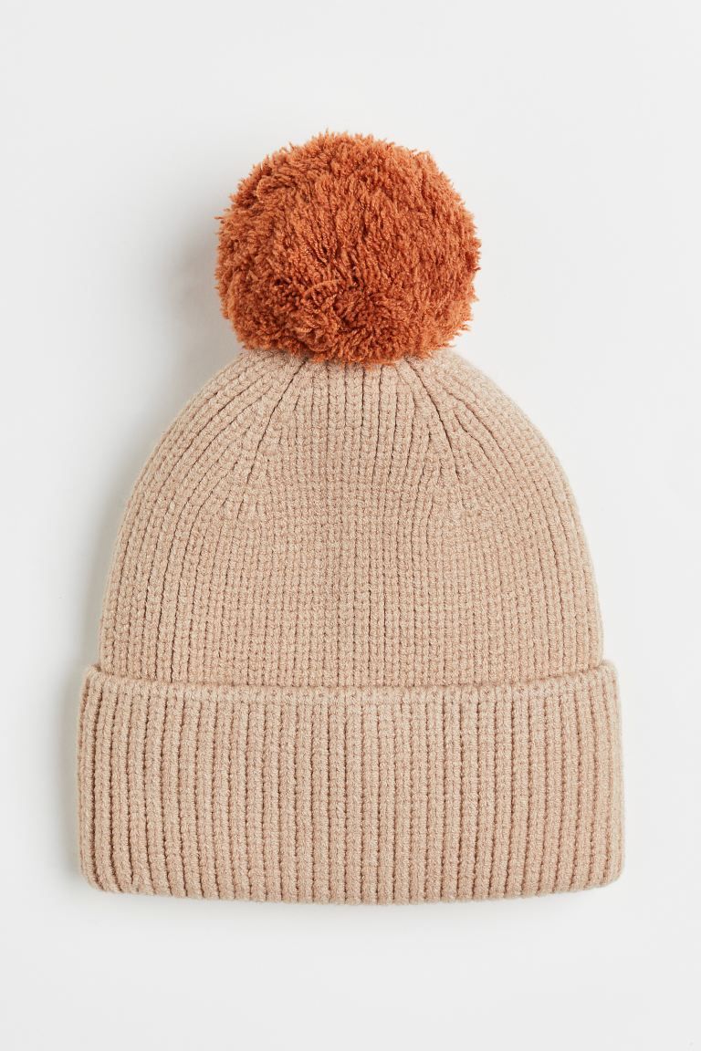 Rib-knit Pompom Hat | H&M (US + CA)