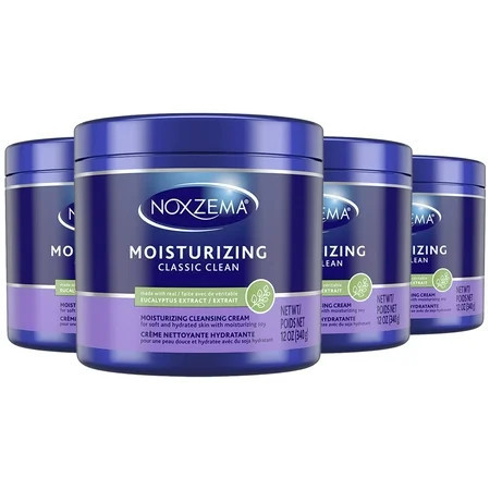 Noxzema Classic Clean Original Deep Cleansing Cream For Soft & Smooth Skin – Real Eucalytpus Extract Noxzema Moisturizing Cleansing Cream Face Wash Soybean Oil Noxzema Cream Cleanser 12 Oz Ea ( | Walmart (US)