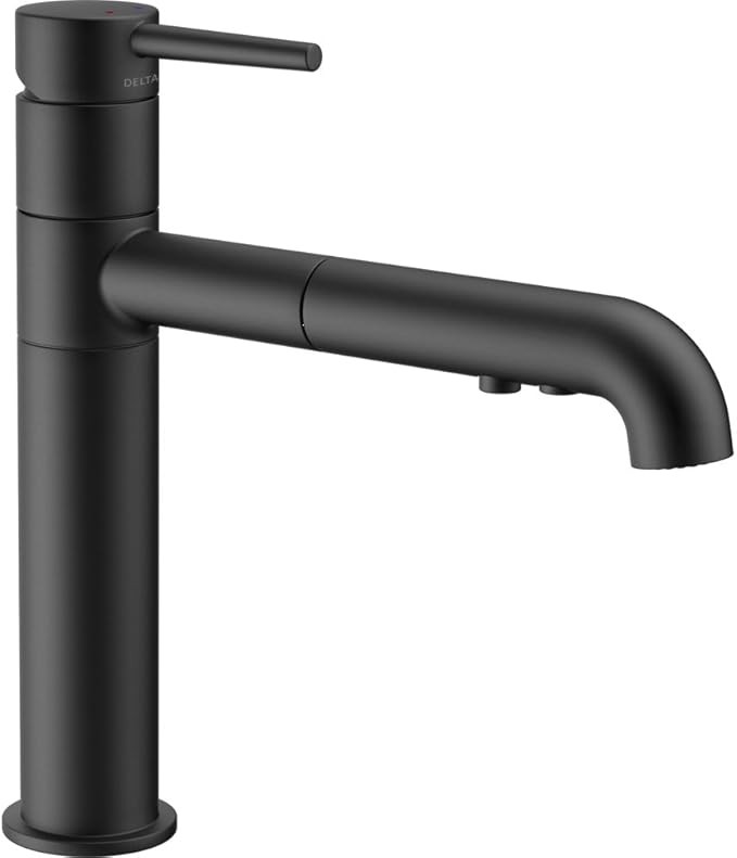 Delta Faucet Trinsic Single-Handle Kitchen Sink Faucet with Pull Out Sprayer and Diamond Seal Tec... | Amazon (US)