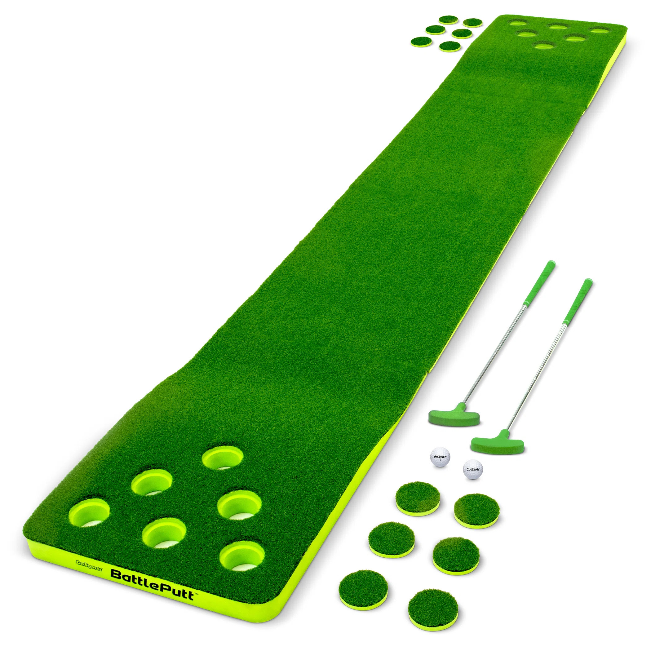 GoSports BattlePutt Golf Putting Game - 2-on-2 Pong Style Play - 2 Golf Balls and 2 Putters | Wayfair North America