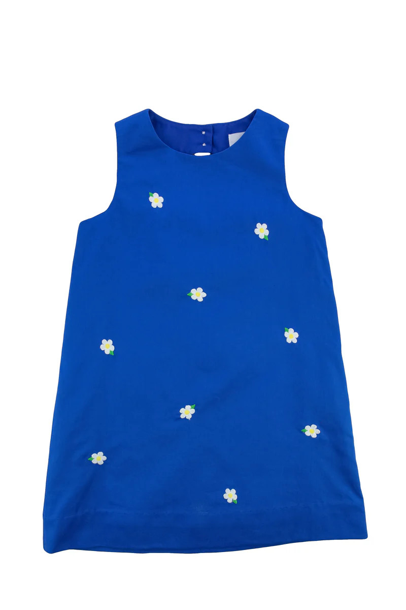 Finewale Pique Dress With Embroidered Flowers | Florence Eiseman