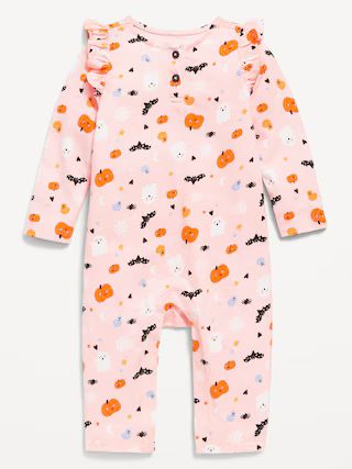 Printed Ruffle-Trim Jumpsuit for Baby | Old Navy (US)